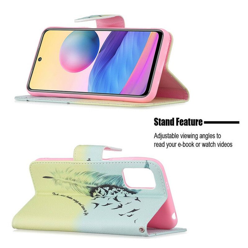 Flip Cover Xiaomi Redmi Note 10 5G / Poco M3 Pro 5G Lær At Flyve