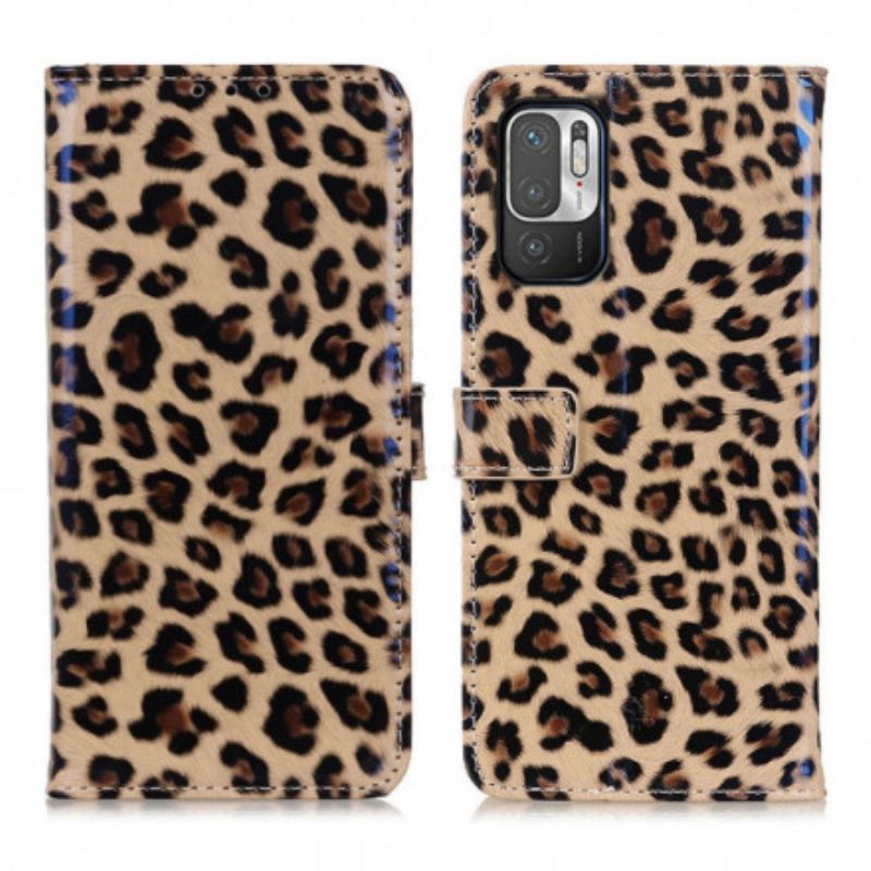 Flip Cover Xiaomi Redmi Note 10 5G / Poco M3 Pro 5G Leopard