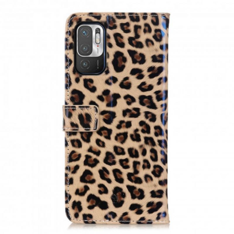 Flip Cover Xiaomi Redmi Note 10 5G / Poco M3 Pro 5G Leopard