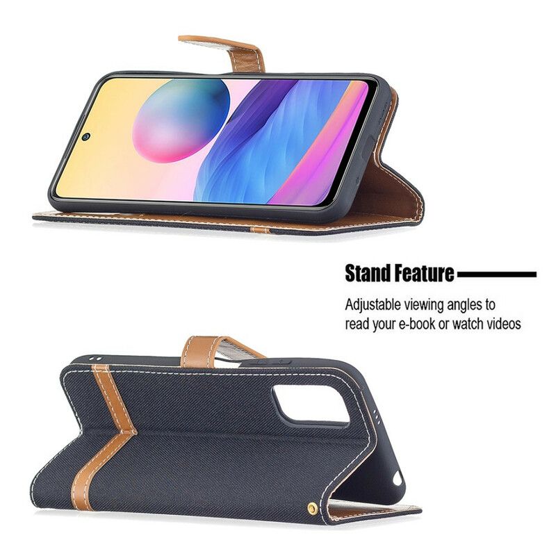 Flip Cover Xiaomi Redmi Note 10 5G / Poco M3 Pro 5G Med Snor Stropdug