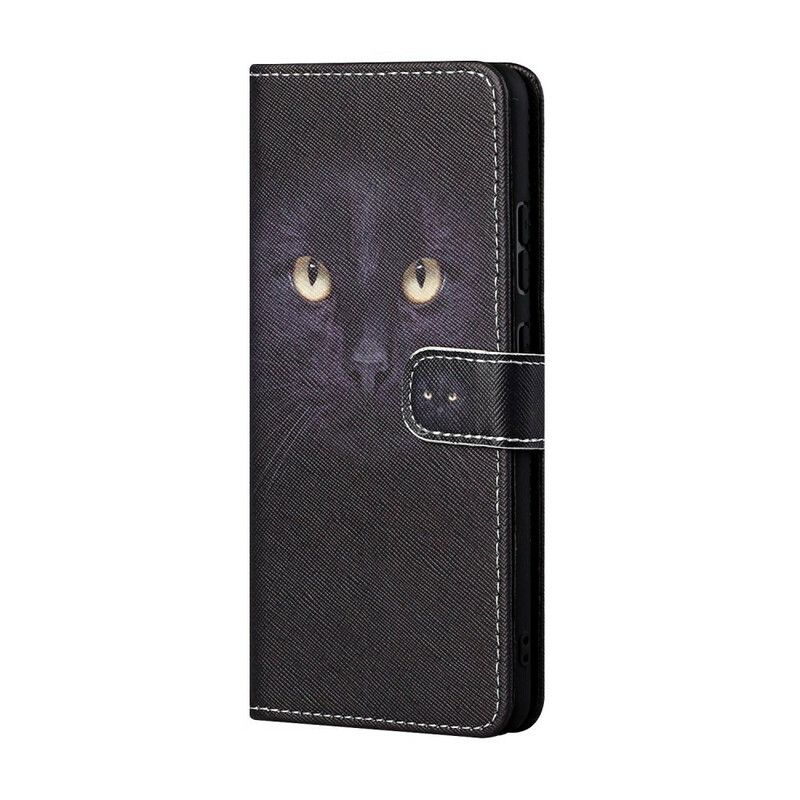 Flip Cover Xiaomi Redmi Note 10 5G / Poco M3 Pro 5G Med Snor Thong Cat Eyes