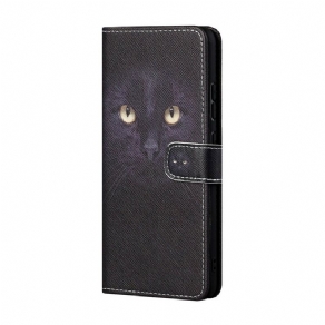 Flip Cover Xiaomi Redmi Note 10 5G / Poco M3 Pro 5G Med Snor Thong Cat Eyes