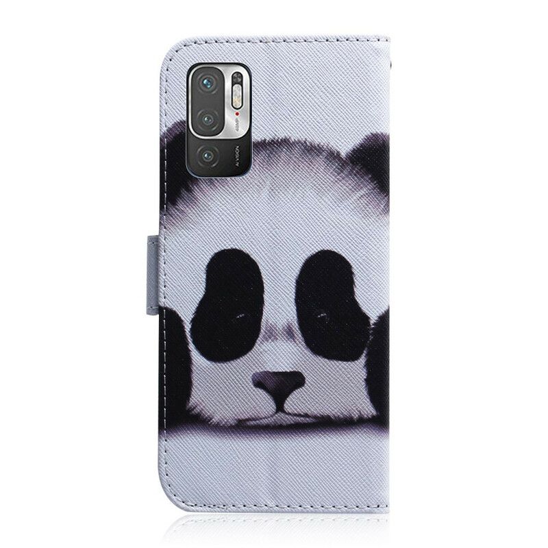 Flip Cover Xiaomi Redmi Note 10 5G / Poco M3 Pro 5G Panda Ansigt