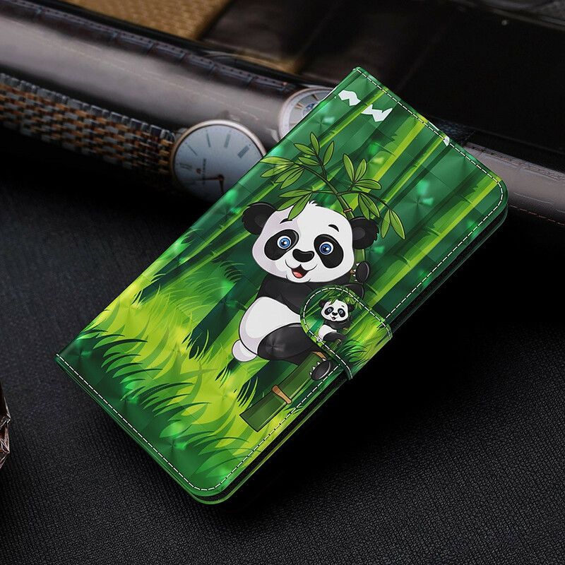 Flip Cover Xiaomi Redmi Note 10 5G / Poco M3 Pro 5G Panda Og Bambus