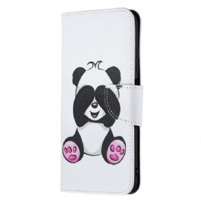 Flip Cover Xiaomi Redmi Note 10 5G / Poco M3 Pro 5G Panda Sjov