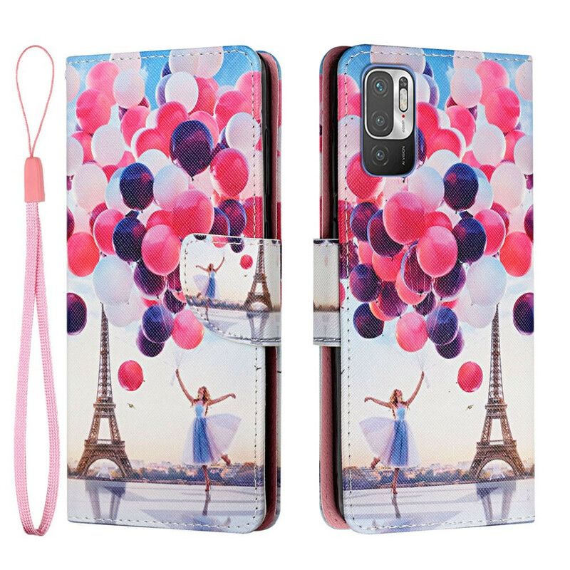 Flip Cover Xiaomi Redmi Note 10 5G / Poco M3 Pro 5G Paris Balloner