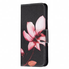 Flip Cover Xiaomi Redmi Note 10 5G / Poco M3 Pro 5G Pink Blomst