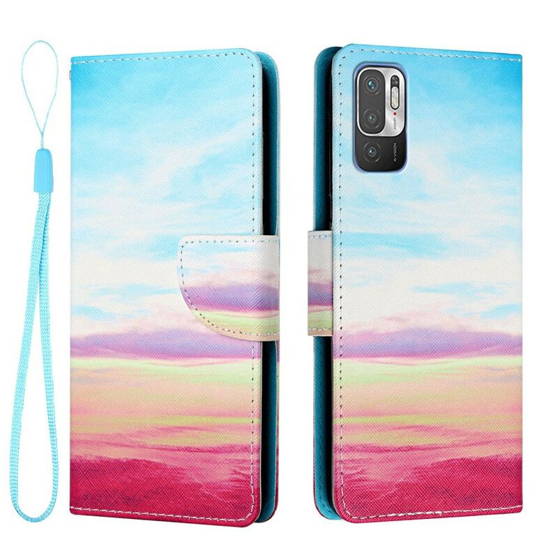 Flip Cover Xiaomi Redmi Note 10 5G / Poco M3 Pro 5G Solnedgang