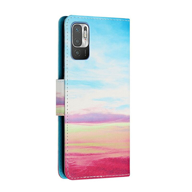 Flip Cover Xiaomi Redmi Note 10 5G / Poco M3 Pro 5G Solnedgang