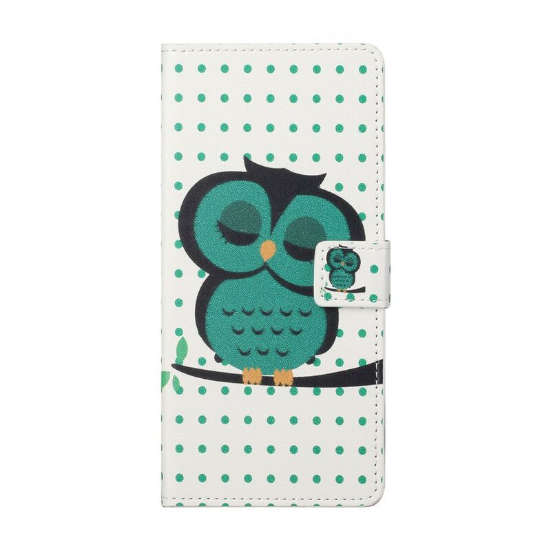 Flip Cover Xiaomi Redmi Note 10 5G / Poco M3 Pro 5G Sovende Ugle