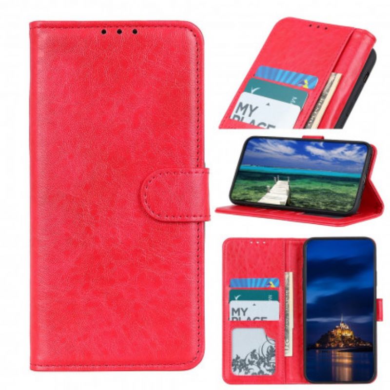 Flip Cover Xiaomi Redmi Note 10 5G / Poco M3 Pro 5G Tekstureret Kunstlæder