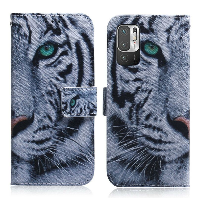 Flip Cover Xiaomi Redmi Note 10 5G / Poco M3 Pro 5G Tigeransigt