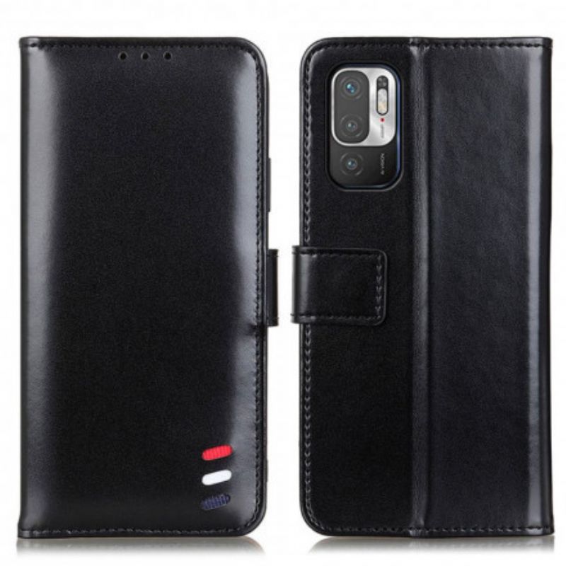 Flip Cover Xiaomi Redmi Note 10 5G / Poco M3 Pro 5G Trefarvet Lædereffekt