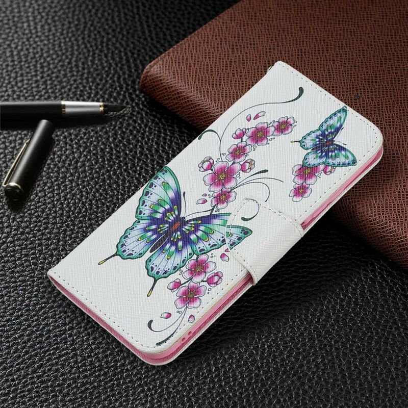 Flip Cover Xiaomi Redmi Note 10 5G / Poco M3 Pro 5G Vidunderlige Sommerfugle