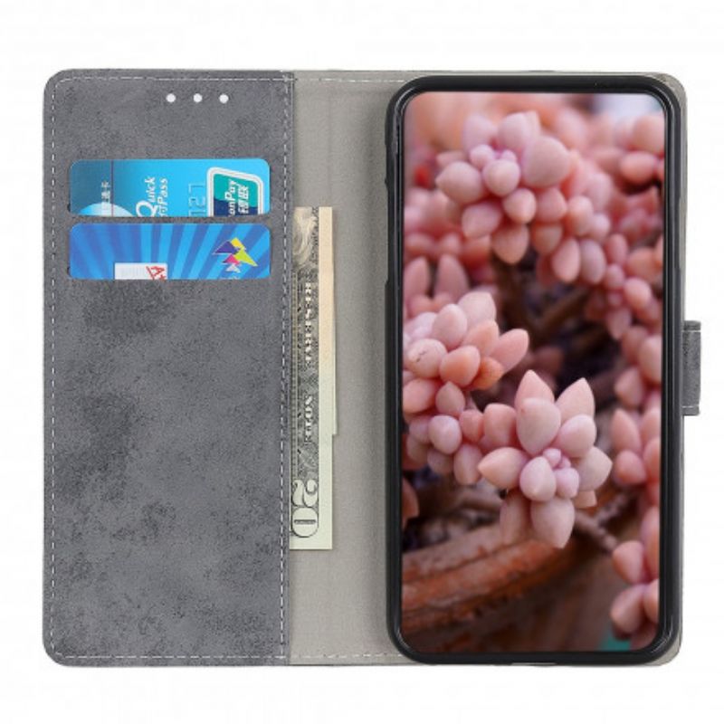 Flip Cover Xiaomi Redmi Note 10 5G / Poco M3 Pro 5G Vintage Lædereffekt