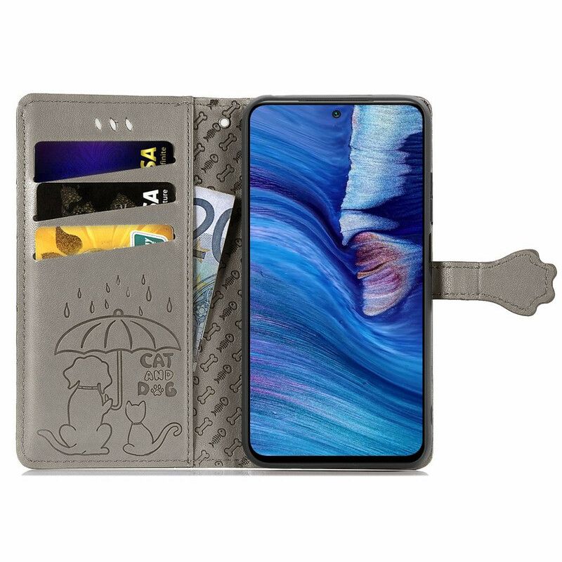 Læder Cover Xiaomi Redmi Note 10 5G / Poco M3 Pro 5G Animerede Dyr