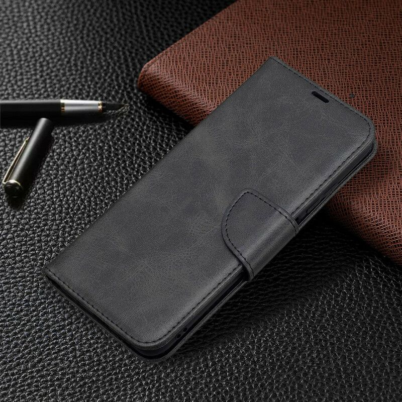 Læder Cover Xiaomi Redmi Note 10 5G / Poco M3 Pro 5G Flip Cover Glat Skrå Klap