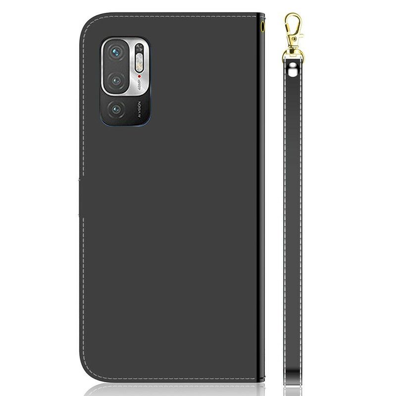 Læder Cover Xiaomi Redmi Note 10 5G / Poco M3 Pro 5G Spejldæksel