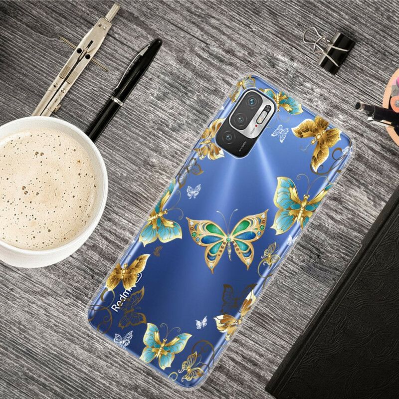 Mobilcover Xiaomi Redmi Note 10 5G / Poco M3 Pro 5G Sommerfugledesign