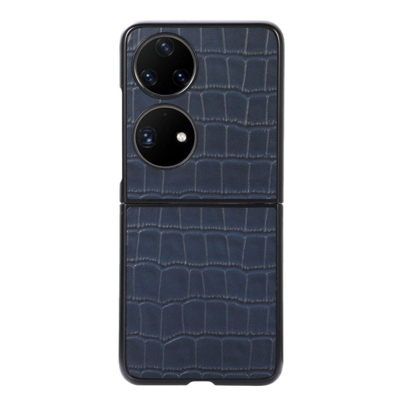 Cover Huawei P50 Pocket Ægte Læder I Krokodillestil