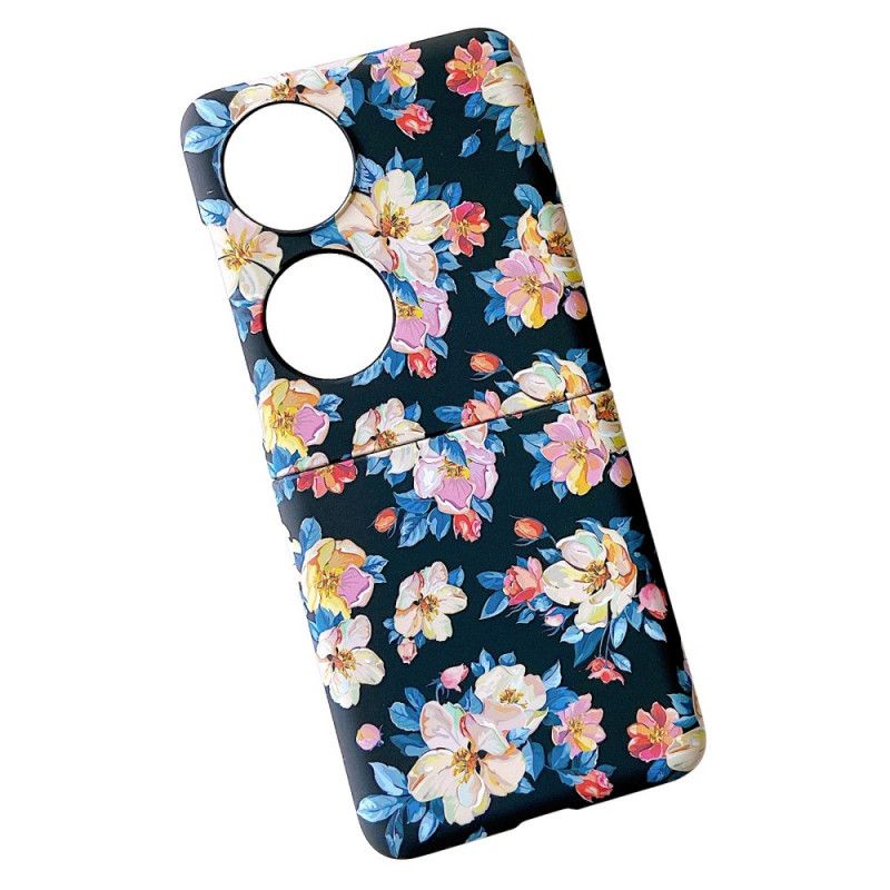 Cover Huawei P50 Pocket Blomster