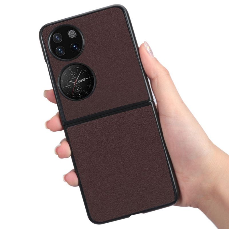 Cover Huawei P50 Pocket Litchi-lædereffekt