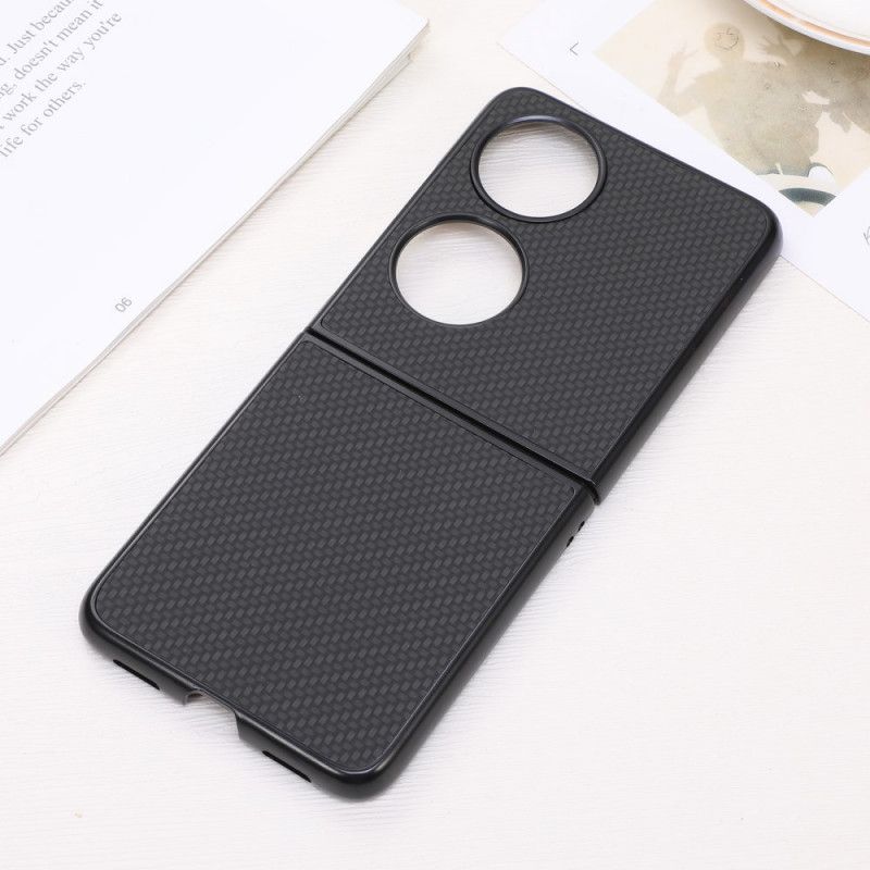 Cover Huawei P50 Pocket Tekstureret Kulfiber