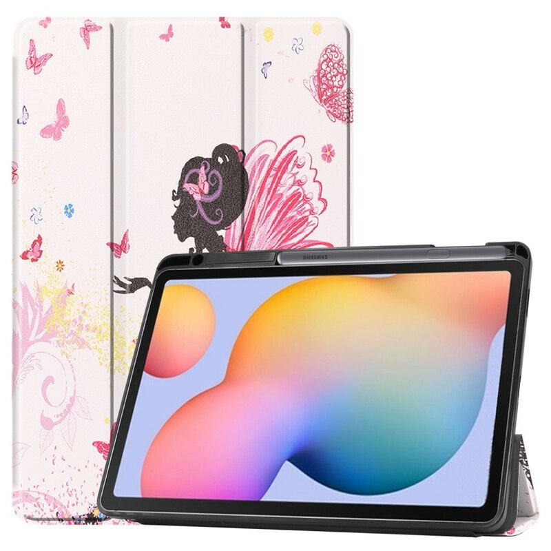 Cover Samsung Galaxy Tab S6 Lite Floral Fairy Blyantholder