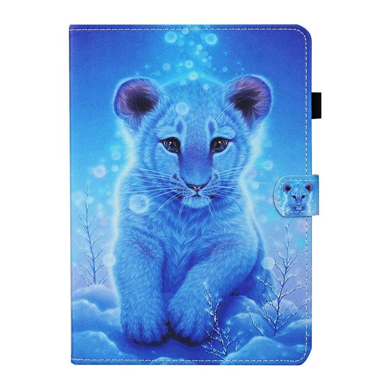 Flip Cover Samsung Galaxy Tab S6 Lite Baby Tiger