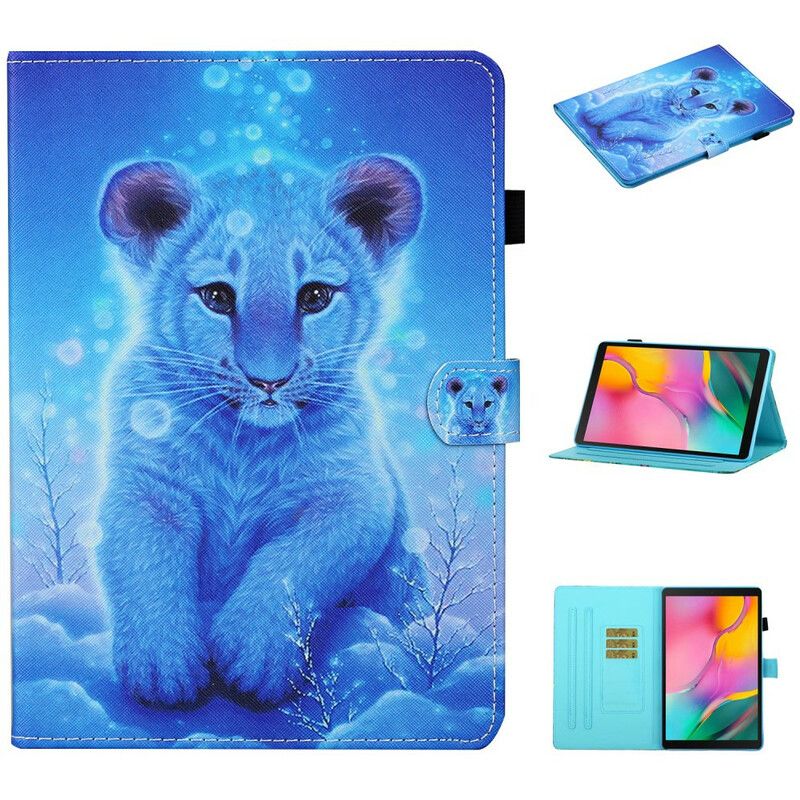 Flip Cover Samsung Galaxy Tab S6 Lite Baby Tiger