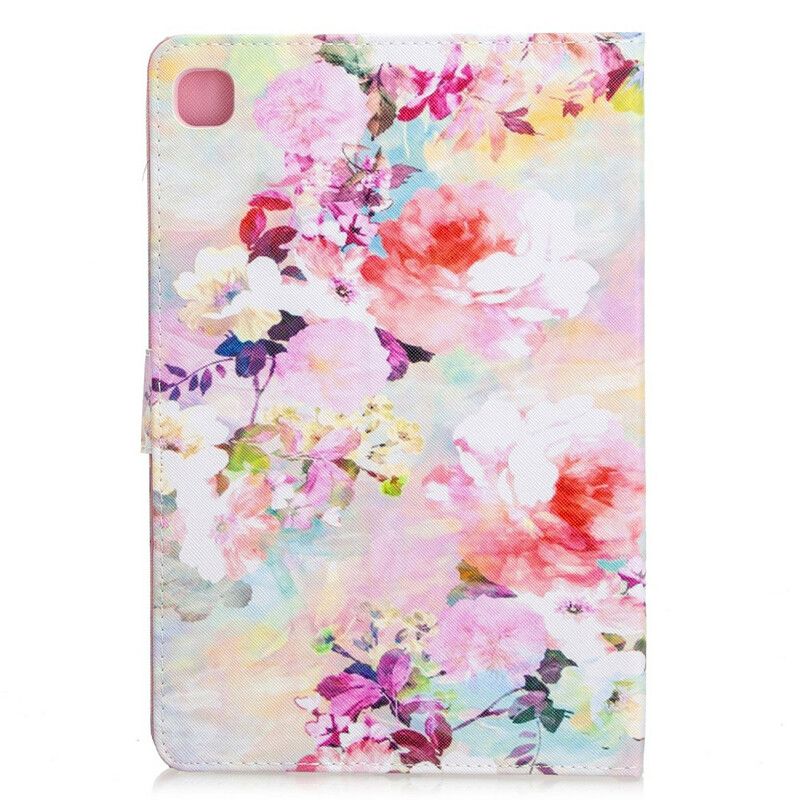 Flip Cover Samsung Galaxy Tab S6 Lite Blomsterserie