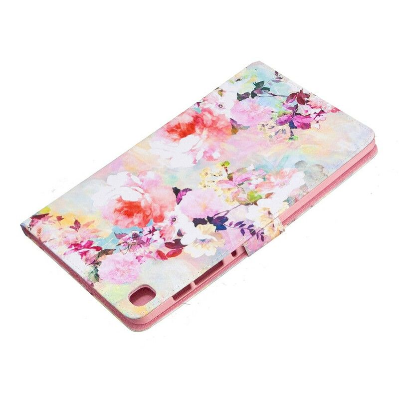 Flip Cover Samsung Galaxy Tab S6 Lite Blomsterserie