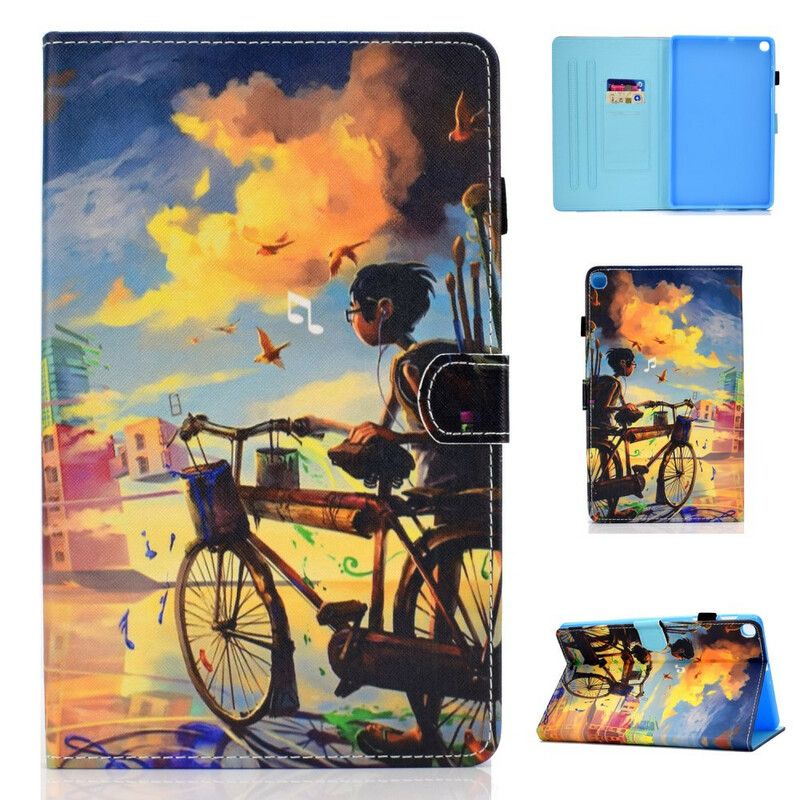 Flip Cover Samsung Galaxy Tab S6 Lite Cykel Art