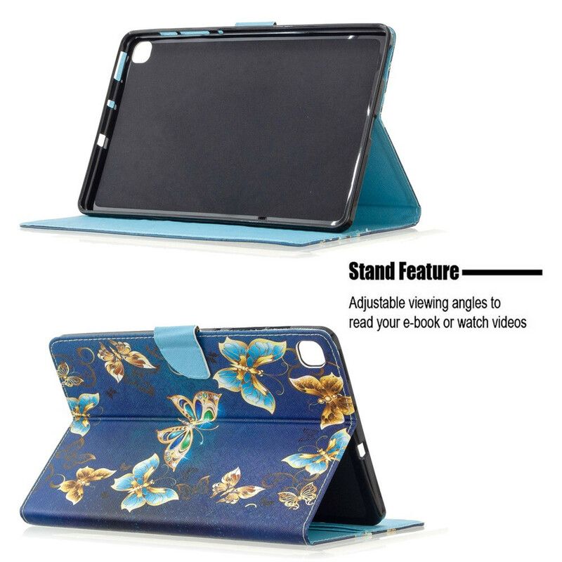 Flip Cover Samsung Galaxy Tab S6 Lite Kun Sommerfugle