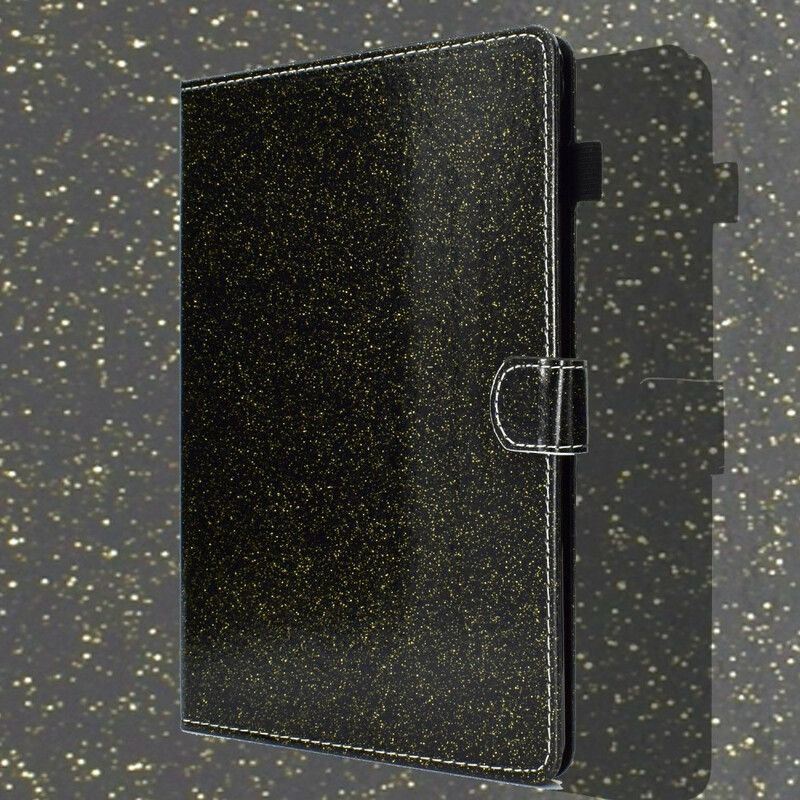 Flip Cover Samsung Galaxy Tab S6 Lite Mousserende Pailletter