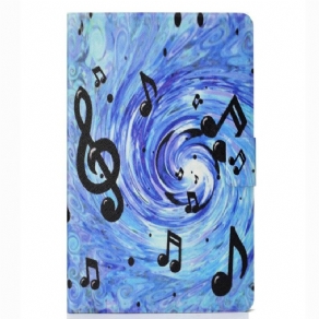 Flip Cover Samsung Galaxy Tab S6 Lite Musiknoter