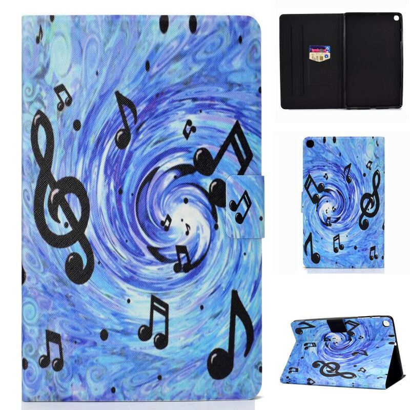 Flip Cover Samsung Galaxy Tab S6 Lite Musiknoter