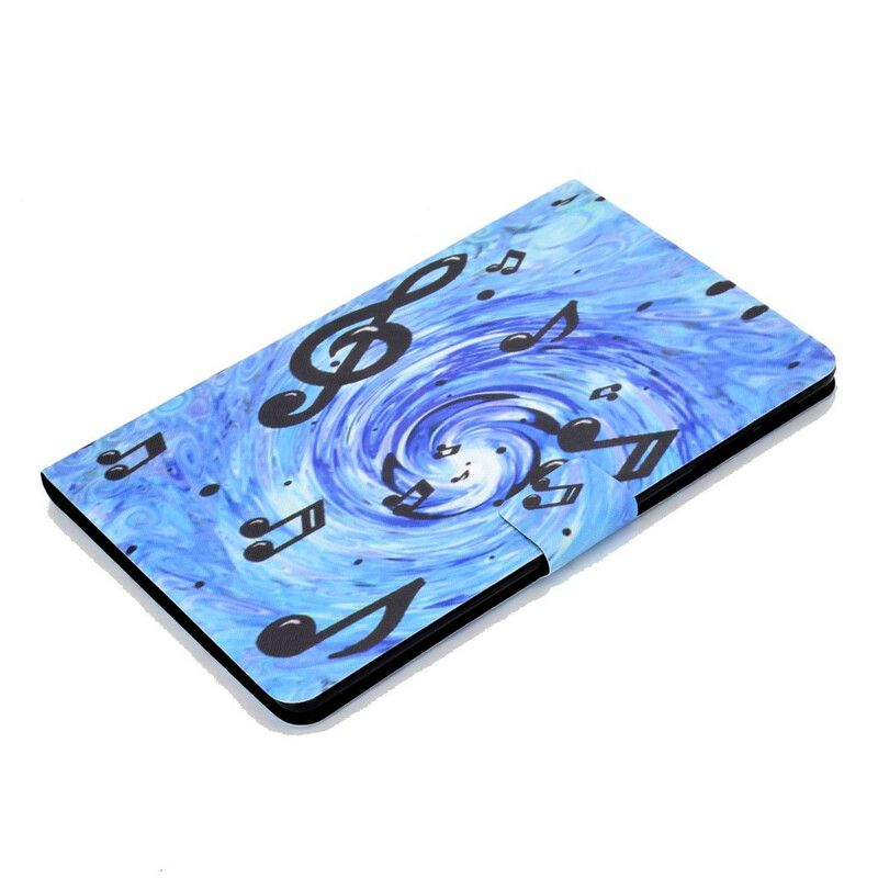 Flip Cover Samsung Galaxy Tab S6 Lite Musiknoter