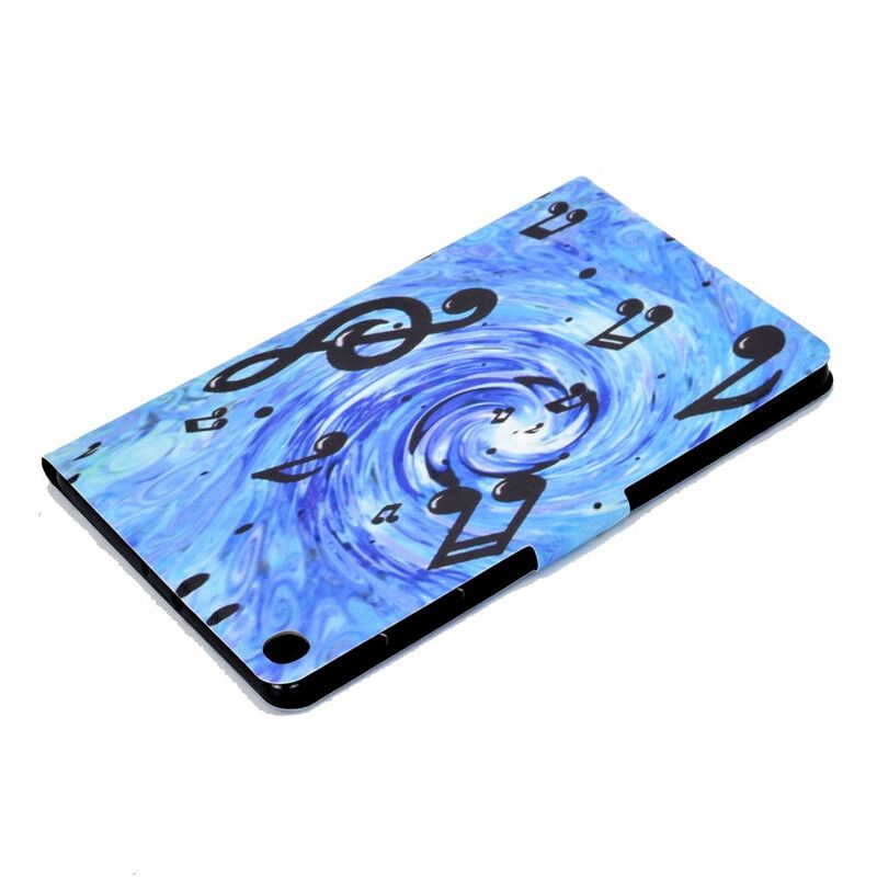 Flip Cover Samsung Galaxy Tab S6 Lite Musiknoter