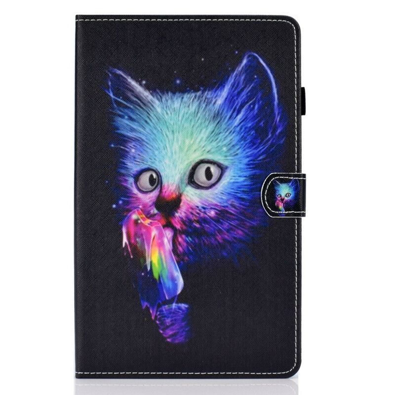 Flip Cover Samsung Galaxy Tab S6 Lite Psycho Cat