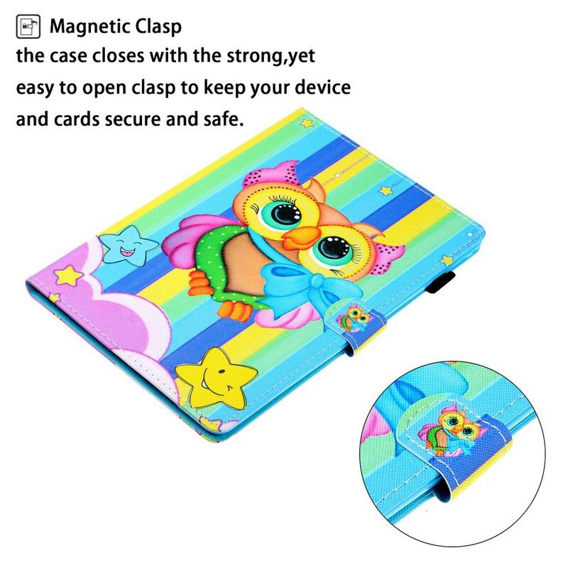 Flip Cover Samsung Galaxy Tab S6 Lite Sjove Fugl