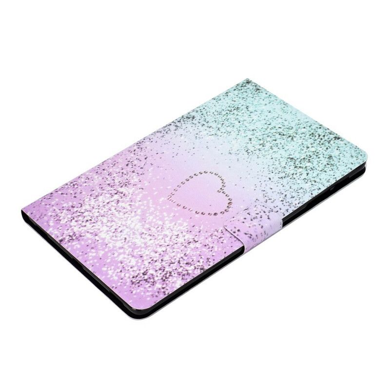 Flip Cover Samsung Galaxy Tab S6 Lite Skinnende Pailletter