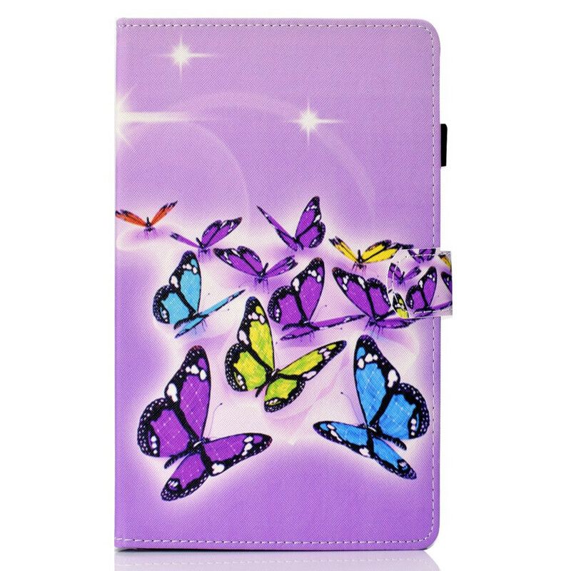 Flip Cover Samsung Galaxy Tab S6 Lite Sommerfugle