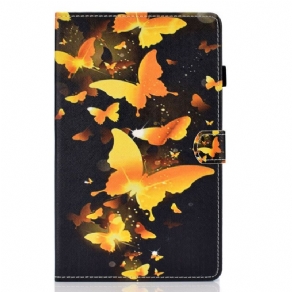 Flip Cover Samsung Galaxy Tab S6 Lite Unikke Sommerfugle