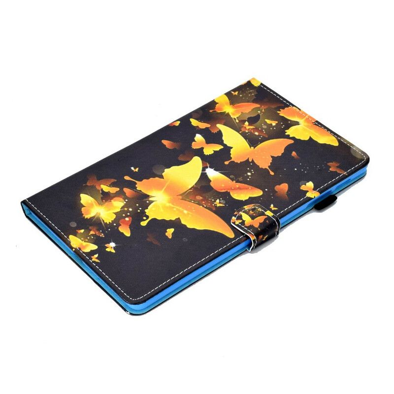 Flip Cover Samsung Galaxy Tab S6 Lite Unikke Sommerfugle