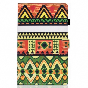 Læder Cover Samsung Galaxy Tab S6 Lite Aztec