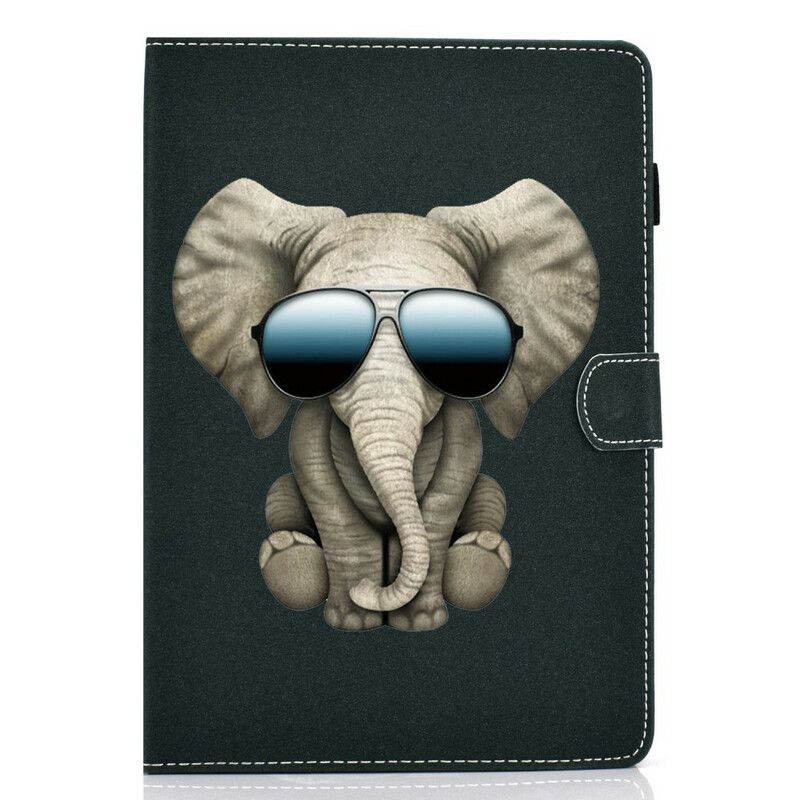 Læder Cover Samsung Galaxy Tab S6 Lite Elefant Inkognito