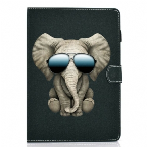 Læder Cover Samsung Galaxy Tab S6 Lite Elefant Inkognito