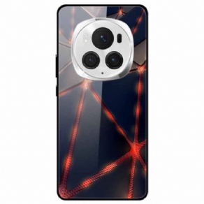 Cover Honor Magic 6 Pro Telefon Etui Rødt Laserhærdet Glas