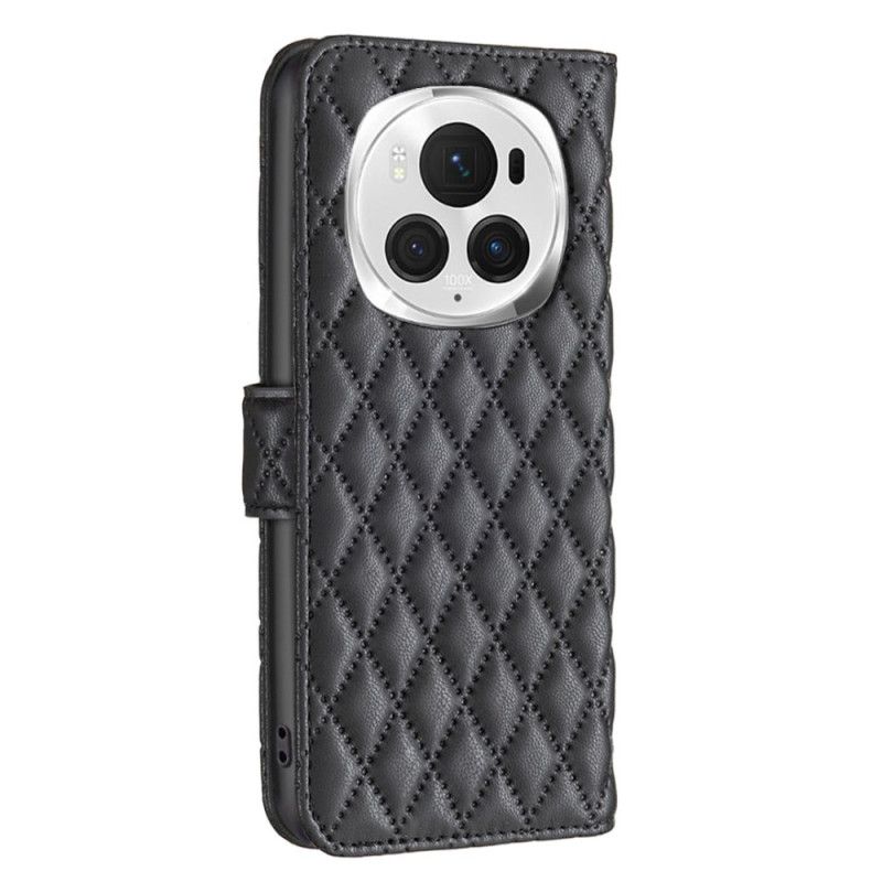 Flip Cover Honor Magic 6 Pro Quiltet Binfen Farve